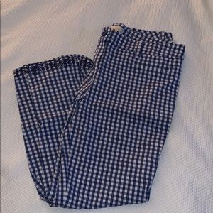 Talbots checkered Capri pants
